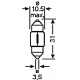 Led лампа SLS LED в салон, багажник и подсветку номера Цоколь SV8,5(C10W) 31mm 24-3014 Белый